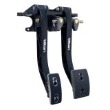 Pedal Assembly - 600-Series - Brake / Clutch - 5.0-6.2:1 Ratio - Forward Swinging Firewall Mount - Aluminum - Black Anodized - Each thumbnail 1