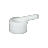 Master Cylinder Remote Inlet Adapter - Plastic - White - Tilton 74 / 75-Series Master Cylinders - Each thumbnail 1