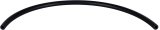 Hydraulic Hose - Master Cylinder Remote Reservoir Hose - 5/16 in ID - 24 in Long - Rubber - Black - Tilton 74/75 Series Master Cylinders - Each thumbnail 1