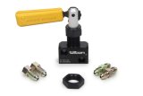 Proportioning Valve - 3 AN Female Inlet - 3 AN Female Outlet - Adjustable 100-1000 psi - Lever Type - Aluminum - Black Anodized - Each thumbnail 1