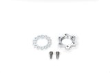Spindle Nut - Keyed Washer / Screws Included - Aluminum / Steel - Natural / Zinc Oxide - XB Tall Boss Front Spindle - Micro / Mini Sprint - Kit thumbnail 1