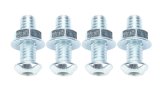 Wheel Stud - 5/16-18 in Thread - 1.250 in Long - Nuts Included - Steel - Zinc Plated - Set of 4 thumbnail 1