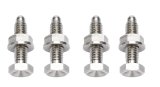 Wheel Stud - 5/16-18 in Thread - 1.500 in Long - Nuts Included - Titanium - Natural - Set of 4 thumbnail 1