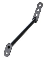 Wing Strap - Nose - Adjustable - 6 to 7.5 in Adjustable Height - Chromoly - Black Powder Coat - Sprint Car - Each thumbnail 1
