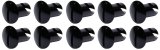 Quick Turn Fastener - Oval Head - Slotted - 7/16 x 0.500 in Body - Aluminum - Black Anodized - Set of 10 thumbnail 1