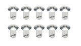 Quick Turn Fastener - Oval Head - Hex Drive - 7/16 x 0.500 in Body - Aluminum - Natural - Set of 10 thumbnail 1