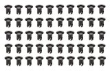 Quick Turn Fastener - Oval Head - Hex Drive - 7/16 x 0.500 in Body - Aluminum - Black Anodized - Set of 50 thumbnail 1