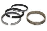 Piston Rings - Classic Steel Advanced Profiling - 4.500 in Bore - File Fit - 0.017 in x 1/16 in x 3/16 in Thick - Standard Tension - Steel - Natural - 8-Cylinder - Kit thumbnail 1