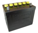 Battery - AGM - Restoration - 12V - 775 Cranking amps - Standard Terminals - 10.125 in L x 9.000 in H x 6.625 in W - Mopar 1966-71 - Each thumbnail 1