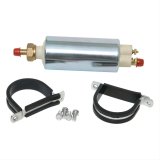 Fuel Pump - High Flow - Electric - In-Line - 43 gph at 85 psi - 5/16 in Hose Barb Inlet / Outlet - Silver - Gas - Each thumbnail 1