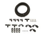 Steam Vent Kit - Fitting / Hardware / Hose - 4 Corner - Black - GM LS-Series - Kit thumbnail 1