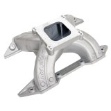Intake Manifold - Track Heat - Square Bore - Single Plane - Aluminum - Natural - Mopar B-Series - Each thumbnail 1