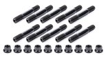 Rocker Arm Stud - 3/8-16 in Base Thread - 3/8-24 in Top Thread - 1.750 in Effective Stud Length - Steel - Universal - Set of 10 thumbnail 1
