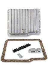 Transmission Pan - Deep Sump - Finned - Adds 2.0 qt Capacity - Aluminum - Natural - Powerglide - Each thumbnail 1