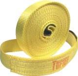 Tow Strap - 2 in Wide - 30 ft Long - 15000 lb Capacity - Nylon - Yellow - Each thumbnail 1