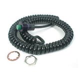 Push Button Switch - Spiral Coiled Cord - Each thumbnail 1