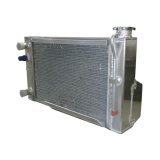 Radiator - 18 in W x 10 in H x 2.625 in D - Driver Side Inlet - Driver Side Outlet - Aluminum - Natural - Micro / Mini - Each thumbnail 1