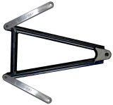 Jacobs Ladder - 10.25 in Long - Hardware / Straps - Chromoly - Black Powder Coat - Triple X Micro / Mini - Kit thumbnail 1