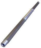 Open Tube Axle - 52 in Long - 14.125 in Center Space - 27 Spline - 1.75 in Nut Diameter - Aluminum - Natural - Triple X Micro / Mini - Kit thumbnail 1
