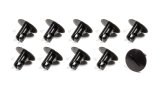 Quick Turn Fastener - Large Oval Head - Slotted - 7/16 x 0.500 in Body - Aluminum - Black Anodized - Set of 10 thumbnail 1