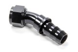 Fitting - Hose End - 30 Degree - 16 AN Hose Barb to 16 AN Female - Aluminum - Black Anodized - Each thumbnail 1