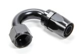 Fitting - Hose End - 150 Degree - 12 AN Hose to 12 AN Female - Swivel - Aluminum - Black Anodized - Each thumbnail 1