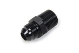 Fitting - Adapter - Straight - 8 AN Male to 1/2 in NPT Male - Aluminum - Black Anodized - Each thumbnail 1