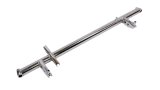 Front Axle Assembly - 2 in OD - 44 in Wide - 9 and 12 Degree Front Spindles - Chromoly - Chrome - Triple X Midget - Each thumbnail 1