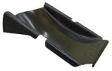 Nose - Clean Air - Fiberglass - Black - Triple X Sprint Car - Each thumbnail 1