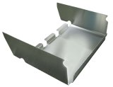 Floor Pan - 15-1/2 in Spread - Extended Sides - Aluminum - Natural - Triple X Sprint Car - Each thumbnail 1