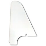Arm Guard - Driver Side - Wedge Style - 2 in Taller - Flat - Fiberglass - White - Triple X Sprint Car - Each thumbnail 1