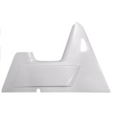 Arm Guard - X-Wedge - Driver Side - Wedge Style - 2 in Taller - Fiberglass - White - Triple X Sprint Car - Each thumbnail 1