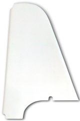 Arm Guard - Driver Side - Wedge Style - Flat - Fiberglass - White - AUS-TAF Sprint Car - Each thumbnail 1