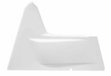 Arm Guard - Passenger Side - Wedge Style - 1-1/2 in Kickout - Fiberglass - White - AUS-TAF Sprint Car - Each thumbnail 1