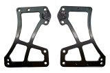Motor Plate - Front - 0.375 in Thick - 2-Piece - Aluminum - Black Anodized - Small Block Chevy - Sprint Car - Kit thumbnail 1