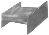 Nose Wing - Deep Dish - Large Side Boards - Aluminum - Natural - Triple X Sprint Car - Each thumbnail 1