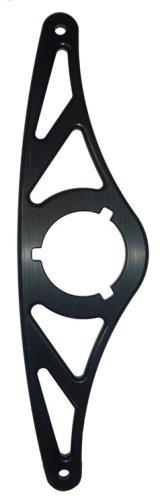 Half Box Steering Mount - Aluminum - Black Anodized - Triple X Sprint Car - Each thumbnail 1