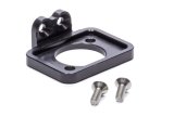 Fuel Pump Shutoff Bracket - Aluminum - Black Anodized - MPD Shutoff Valve - Triple X Upper Steering Mount - Sprint Car - Each thumbnail 1