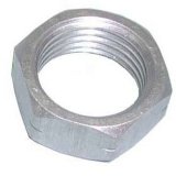 Jam Nut - 5/8-18 in Left Hand Thread - 1/4 in Thick - Aluminum - Natural - Triple X Sprint Car - Each thumbnail 1
