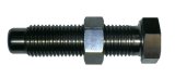 Torsion Stop Weight Adjuster Bolt - 7/16-20 in Thread - 1.750 in Long - Hex Head - Hex Nut - Titanium - Natural - Torsion Stops - Sprint Car - Each thumbnail 1