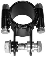 Shock Mount - Clamp-On - Steel - Black Powder Coat - 1-1/4 in OD Tube - Each thumbnail 1