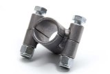 Tube Clamp - 2-Bolt - 1-1/4 in ID - 2 in Wide - Steel - Natural - Each thumbnail 1