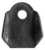 Body Mounting Tabs - Gusseted - 1/4 in Mounting Hole - 0.078 in Thick - Steel - Natural - Each thumbnail 1