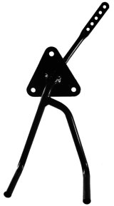 Pedal Assembly - Long - Gas - Straight Foot Box Mount - Tubular - Steel - Black Powder Coat - Universal - Each thumbnail 1