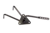 Pedal Assembly - Long - Gas - 45 Degree Foot Box Mount - Tubular - Steel - Black Powder Coat - Universal - Each thumbnail 1