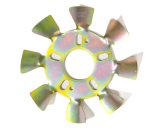 Brake Cooling Fan - Passenger Side - Hub Mounted - 11-1/2 in Diameter - 5 x 4-1/2 to 5-1/8 - 5/8 in Studs - Steel - Cadmium - Each thumbnail 1