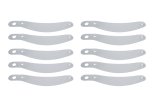 Helmet Shield Tear Off - 2 mm Thick - 11.5 in Center to Center - Plastic - Clear - Bell GP.3 / GTX.3 / HP5 / GT5 - Set of 200 thumbnail 1