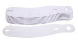 Helmet Shield Tear Off - 2 mm Thick - 10.75 in Center to Center - Plastic - Clear - Bieffe / Impact Helmets - Set of 200 thumbnail 1