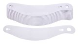 Helmet Shield Tear Off - 2 mm Thick - 13 in Center to Center - Plastic - Clear - Simpson Helmets - Set of 200 thumbnail 1
