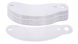 Helmet Shield Tear Off - 2 mm Thick - 11.75 in Center to Center - Plastic - Clear - Impact / Zero-9 Helmets - Set of 200 thumbnail 1